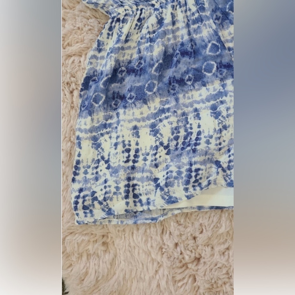ONE ❤️ CLOTHING Short Romper, Blue & White Size XS LIKE NEW - Picture 13 of 16